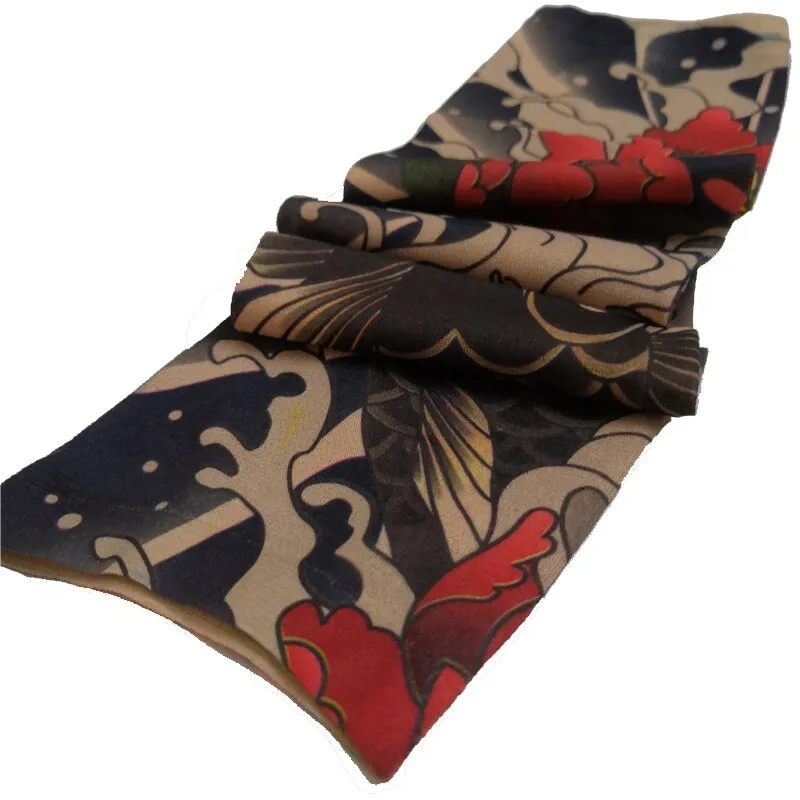 2 Pieces/lot Summer Fake Tattoo Arm Sleeves Fashion Men/Women Sunscreen Cycling Arm Sleeves Under T shirt Dress Stockings
