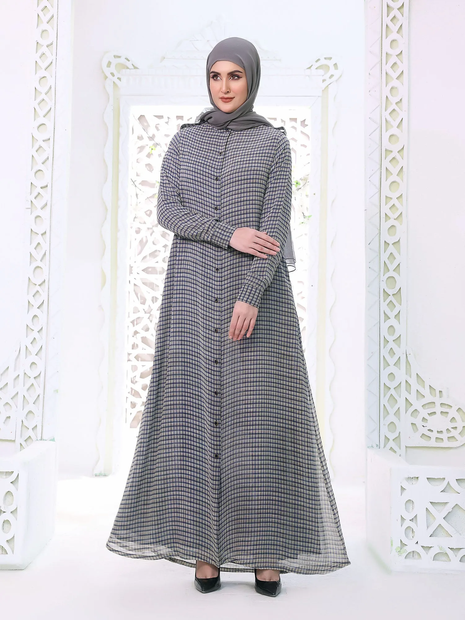 Abaya Gingham