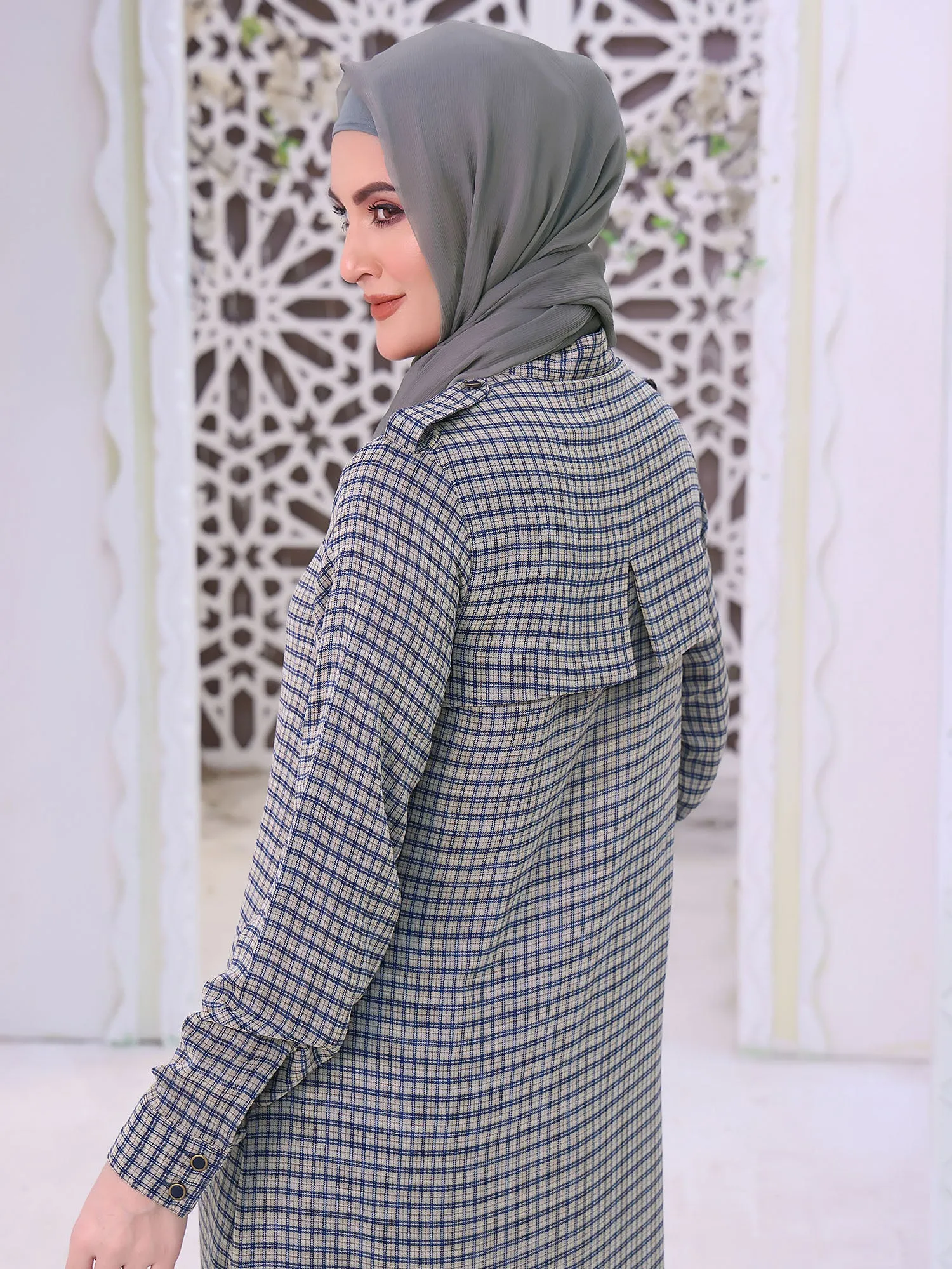 Abaya Gingham