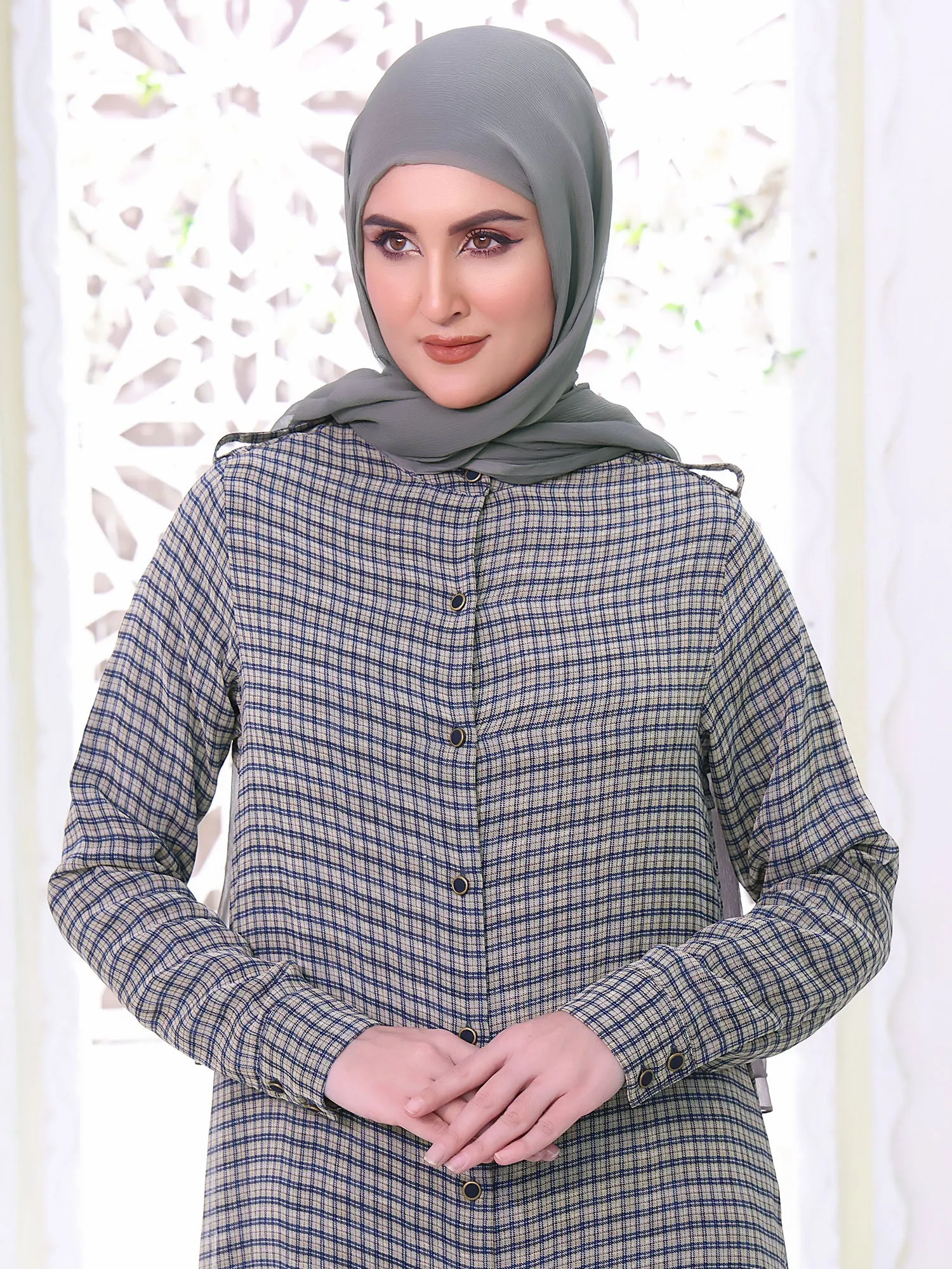 Abaya Gingham