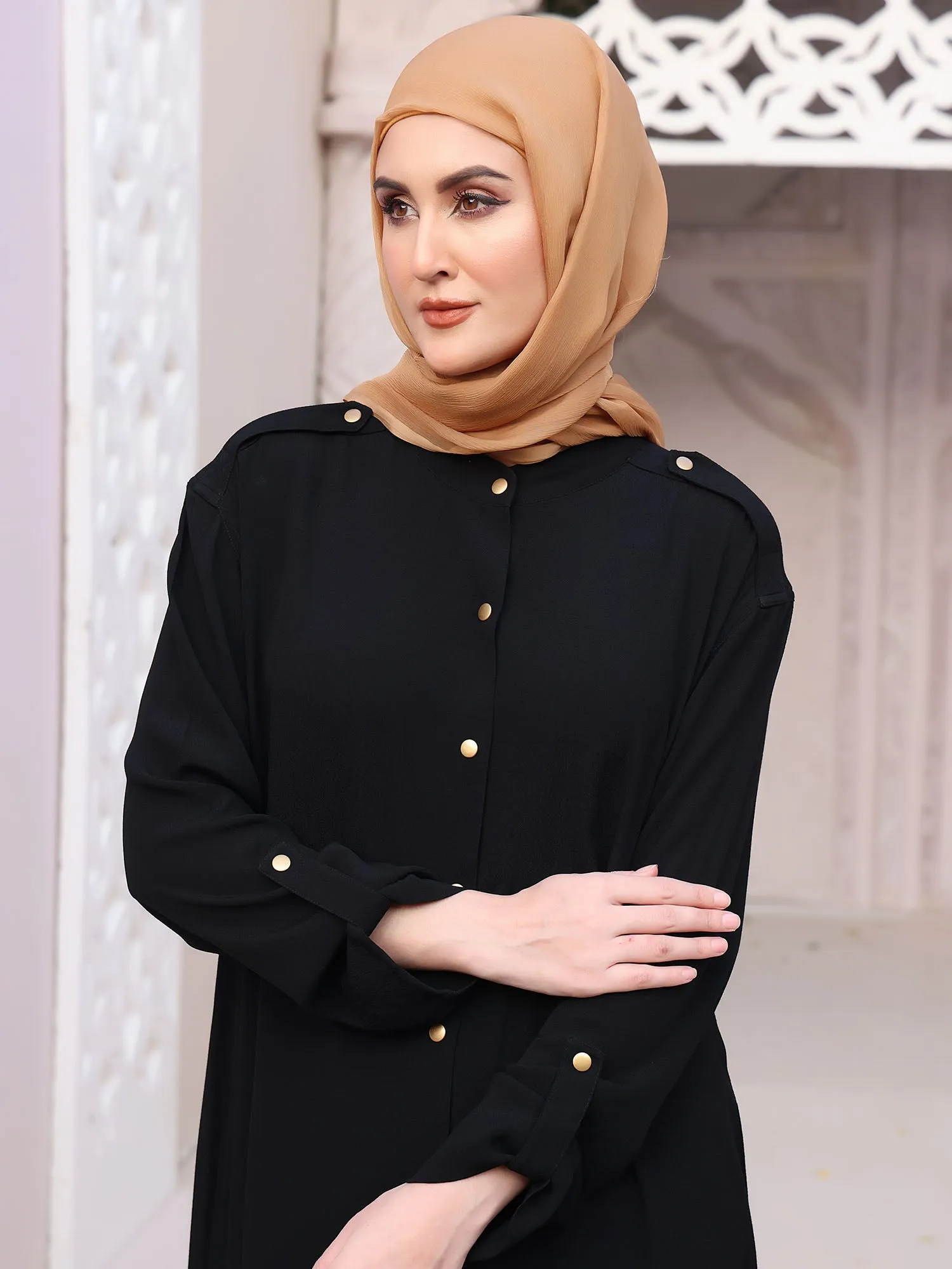 Abaya Military Black