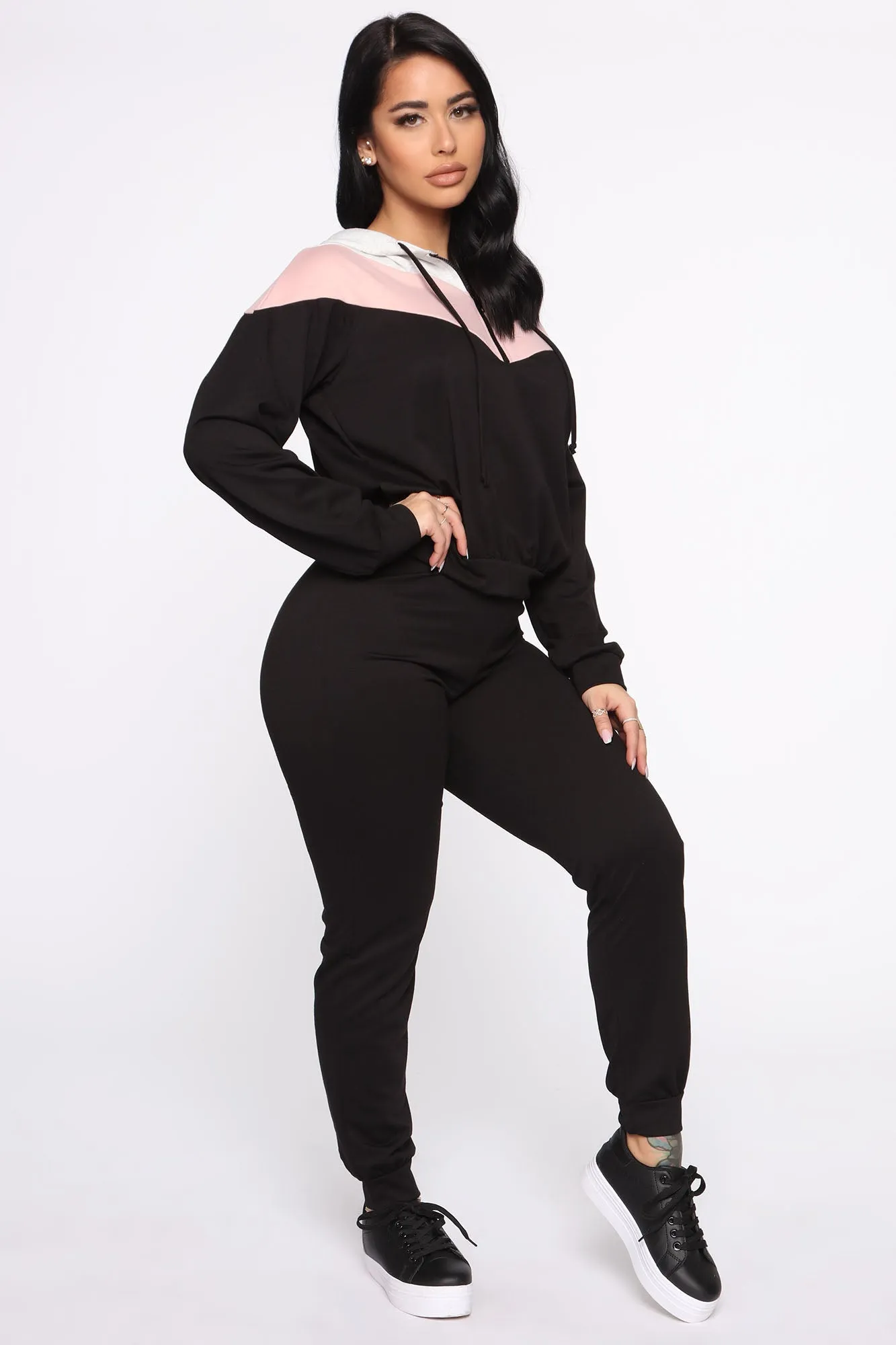 After The Fact Lounge Set - Black/combo