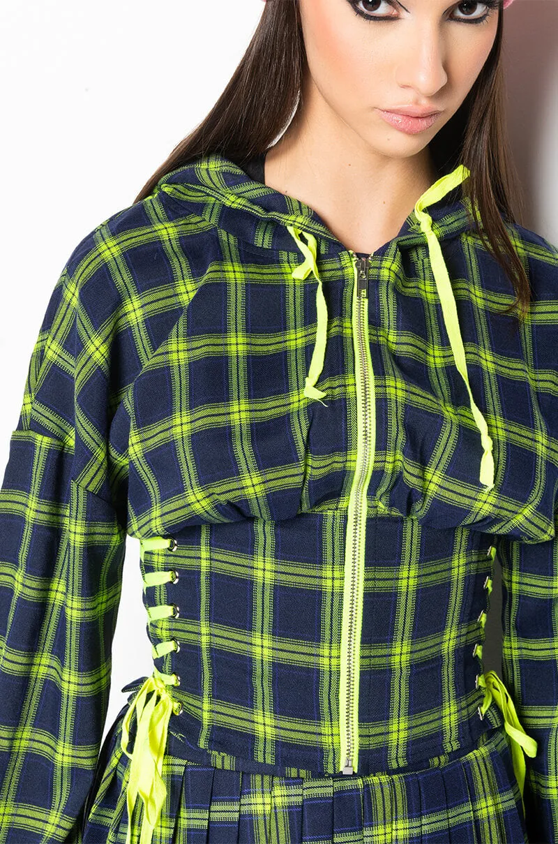 ALL OF THE LIGHTS CORSET BODY HOODIE