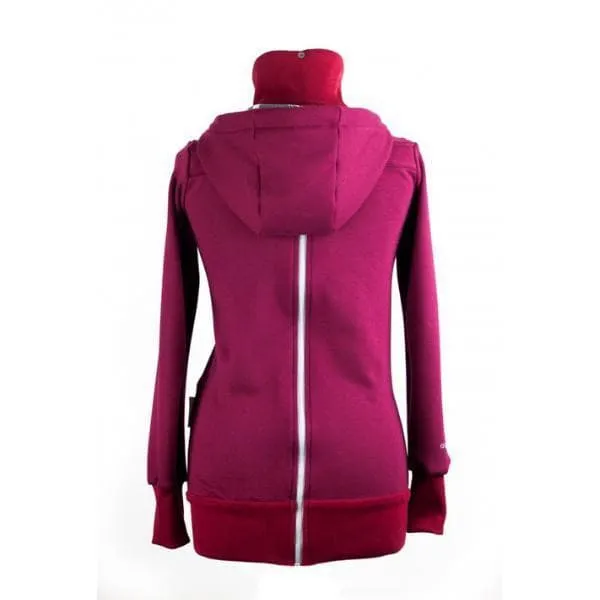 Angel Wings Babywearing Hoodie Bordeaux