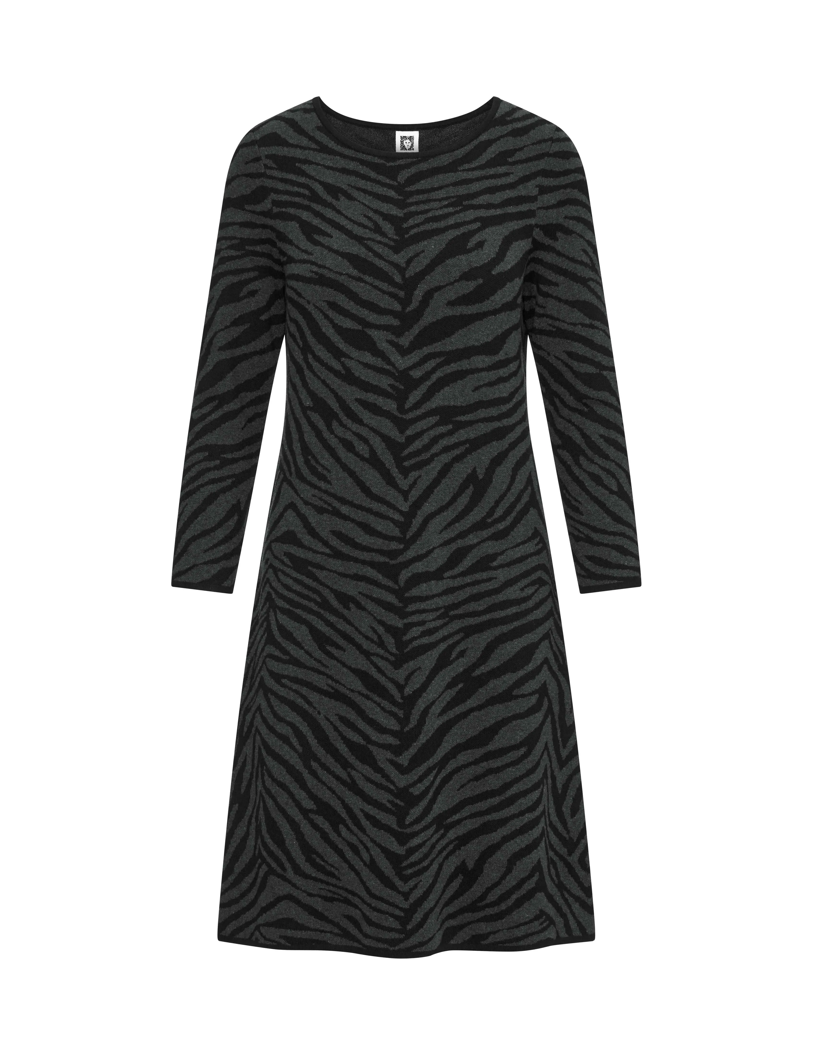 Animal Jacquard Sweater Dress- Sale