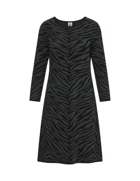 Animal Jacquard Sweater Dress- Sale