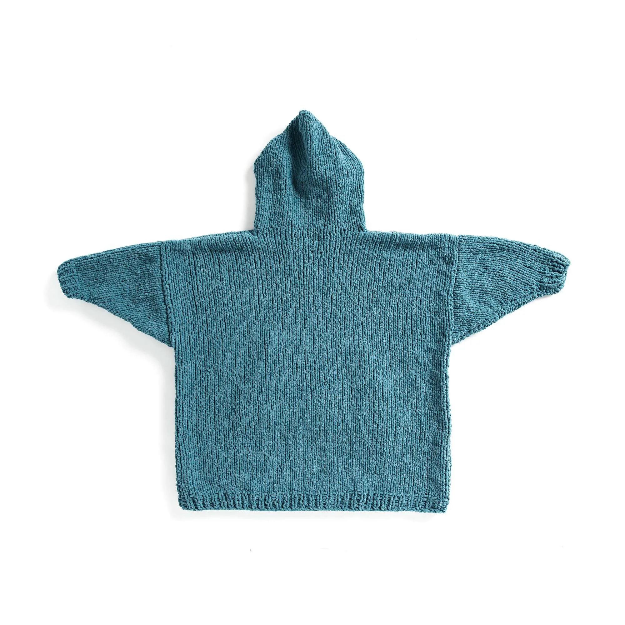 Bernat Lounge Around Knit Blanket Hoodie