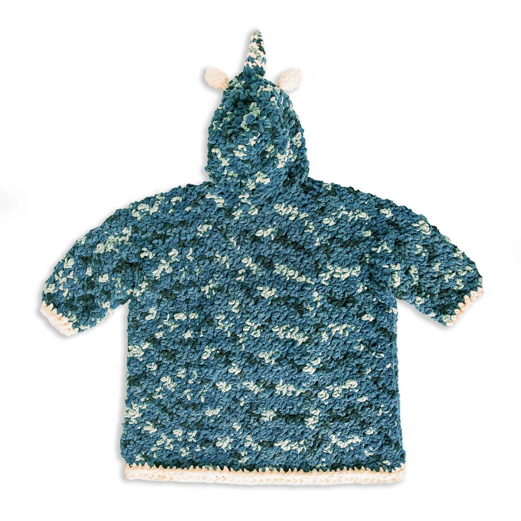 Bernat Unique Unicorn Kids Crochet Blanket Hoodie