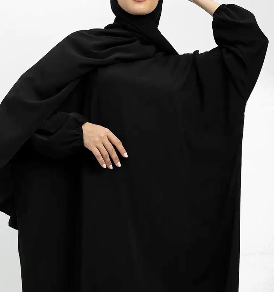 Black Instant Hijab Abaya