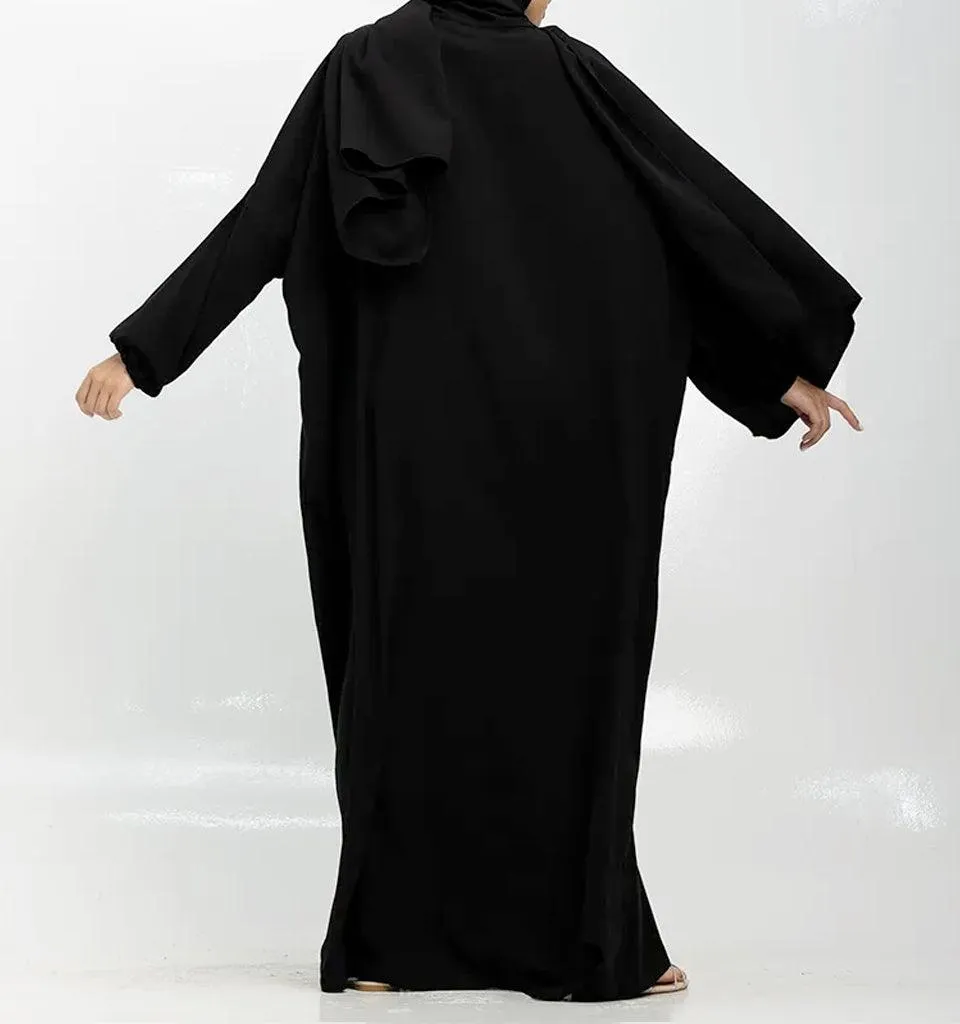 Black Instant Hijab Abaya