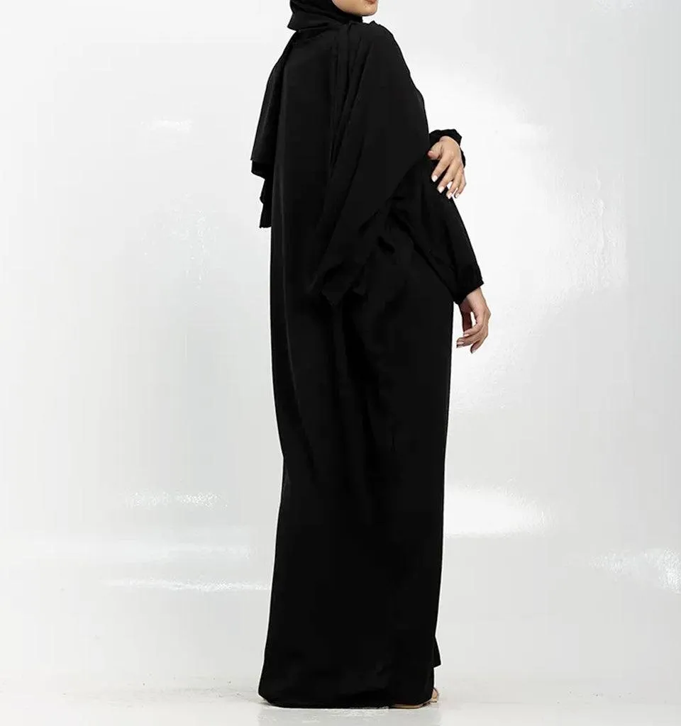 Black Instant Hijab Abaya