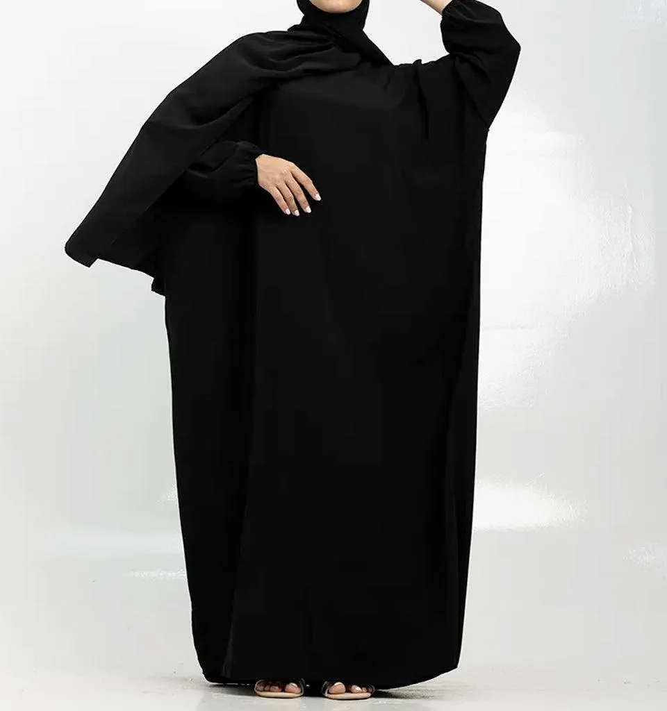 Black Instant Hijab Abaya