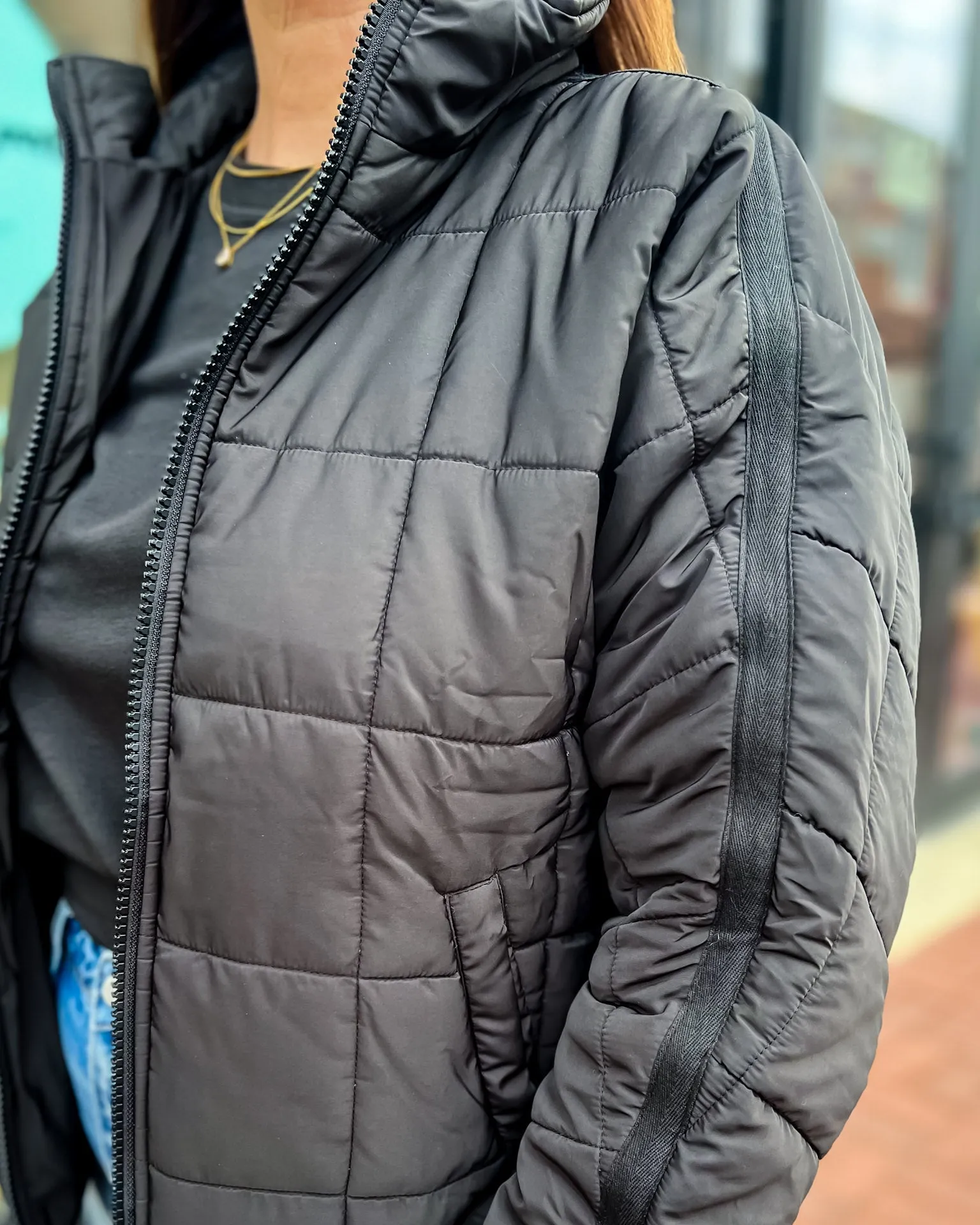 Black Quilted Jacket