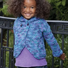 Caron Knit Two-Button Hoodie