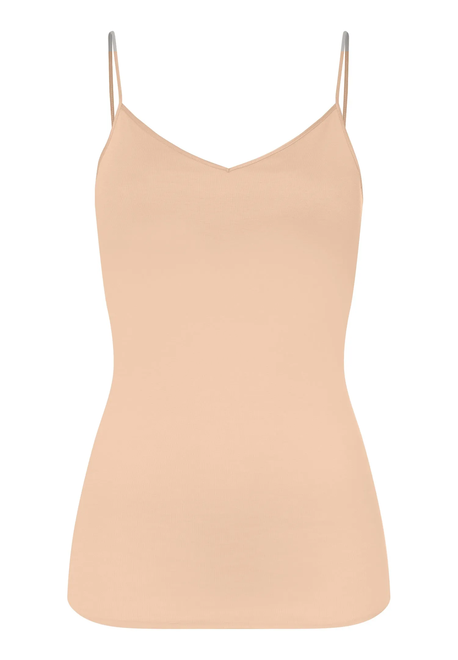 Cotton Seamless Padded Cotton Camisole | Beige 71605-274