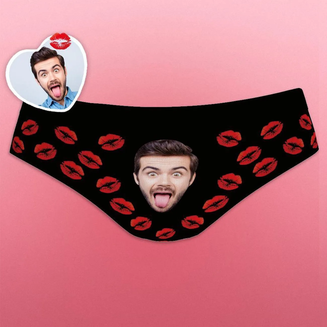 Custom Underwear with Face, Custom Photo Underwear, Underwear for Boyfriend with Face