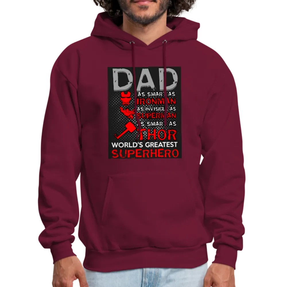 Dad World's Greatest Superhero Men's Hoodie