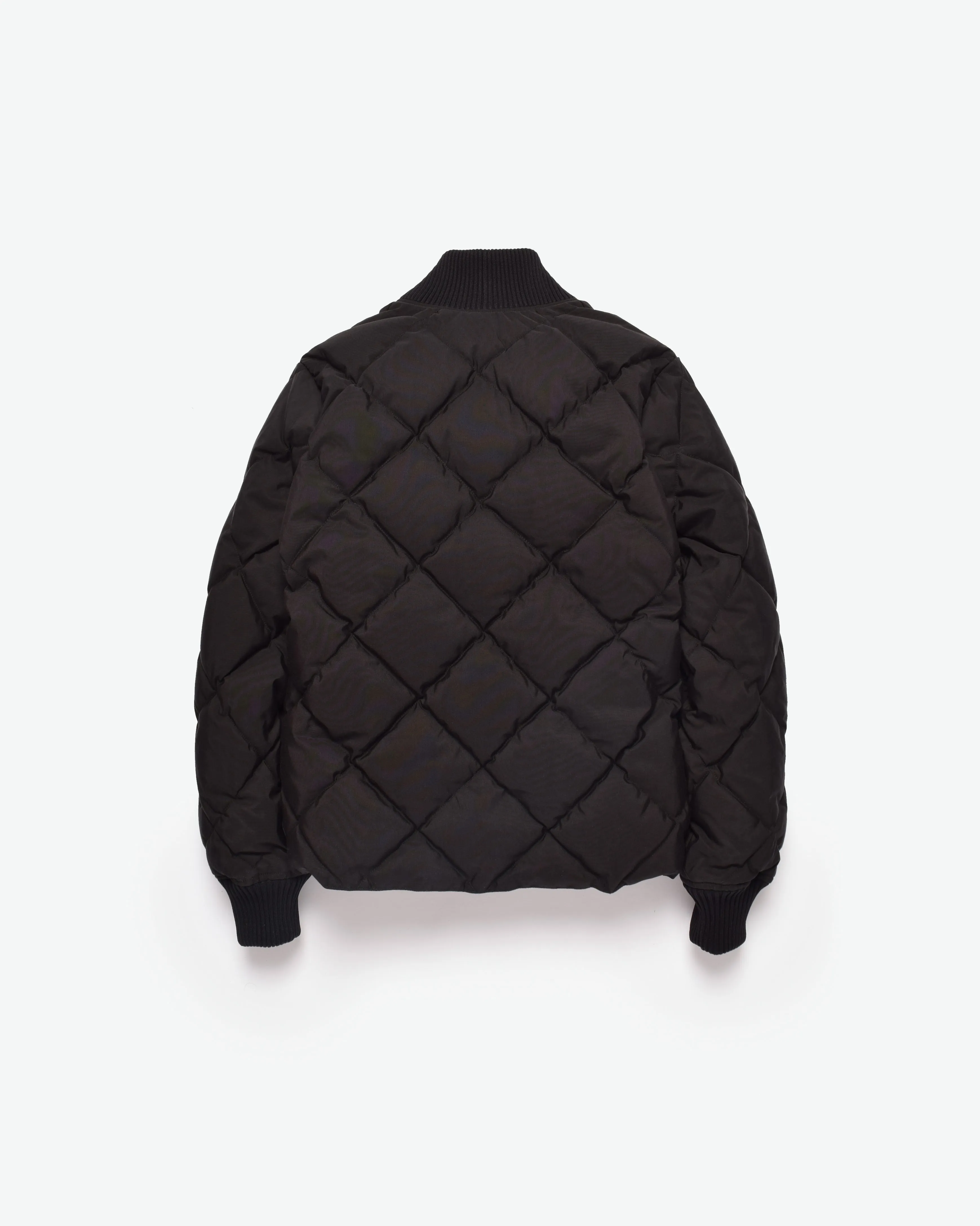 Diagonal Quilt Sweater - Black (Final Sale)