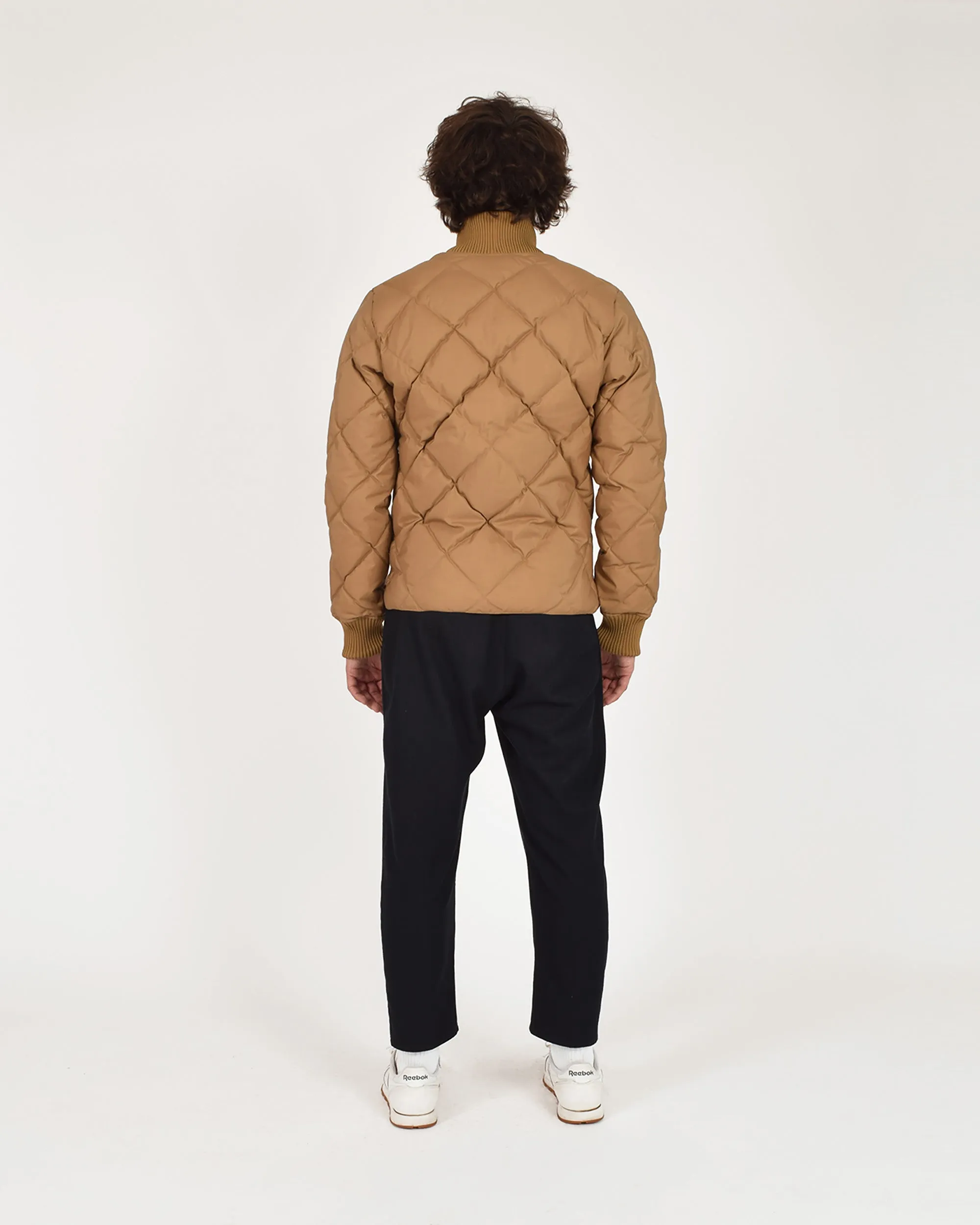 Diagonal Quilt Sweater - Tan (Final Sale)