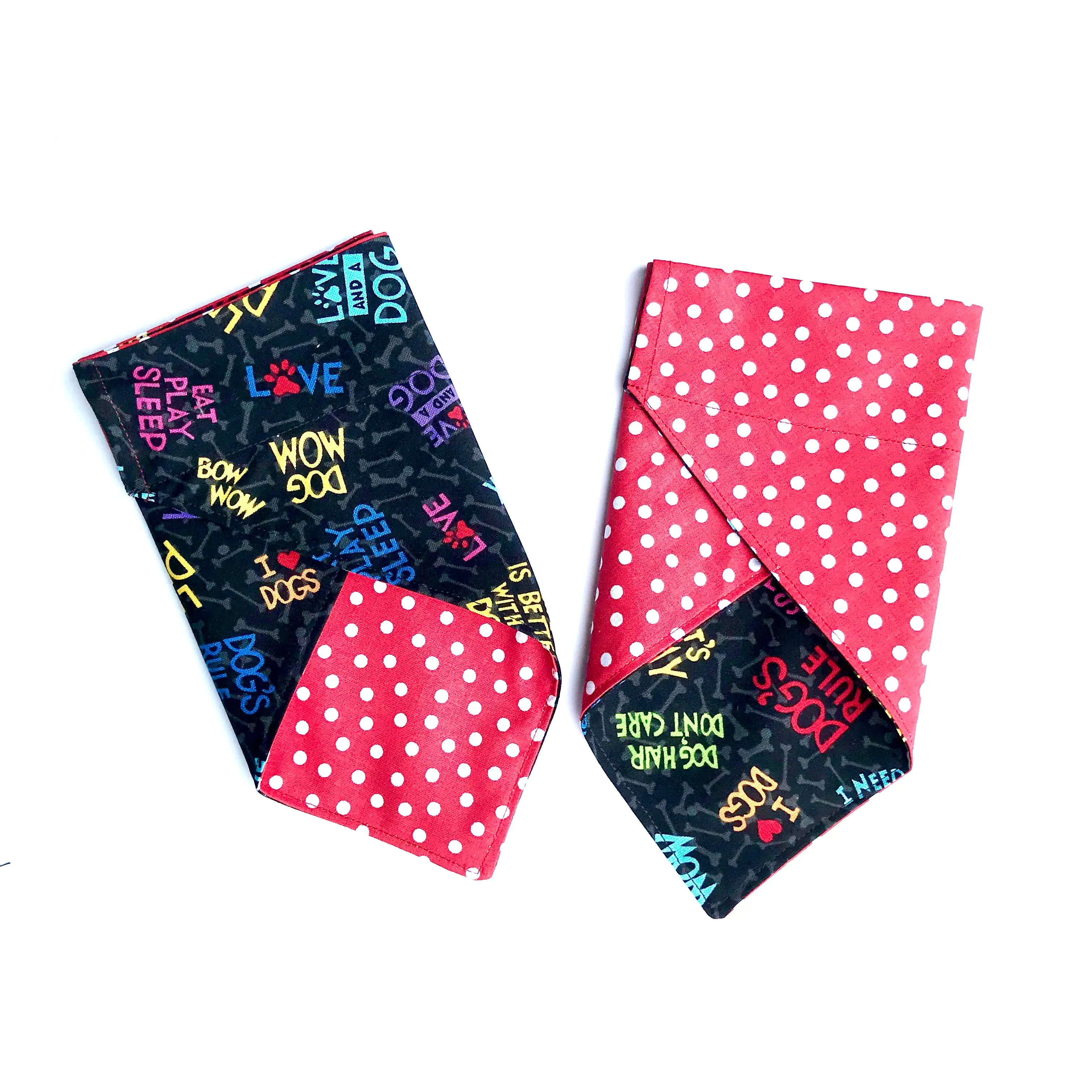 Dog Scarf - Dogs Rule/Red Dot