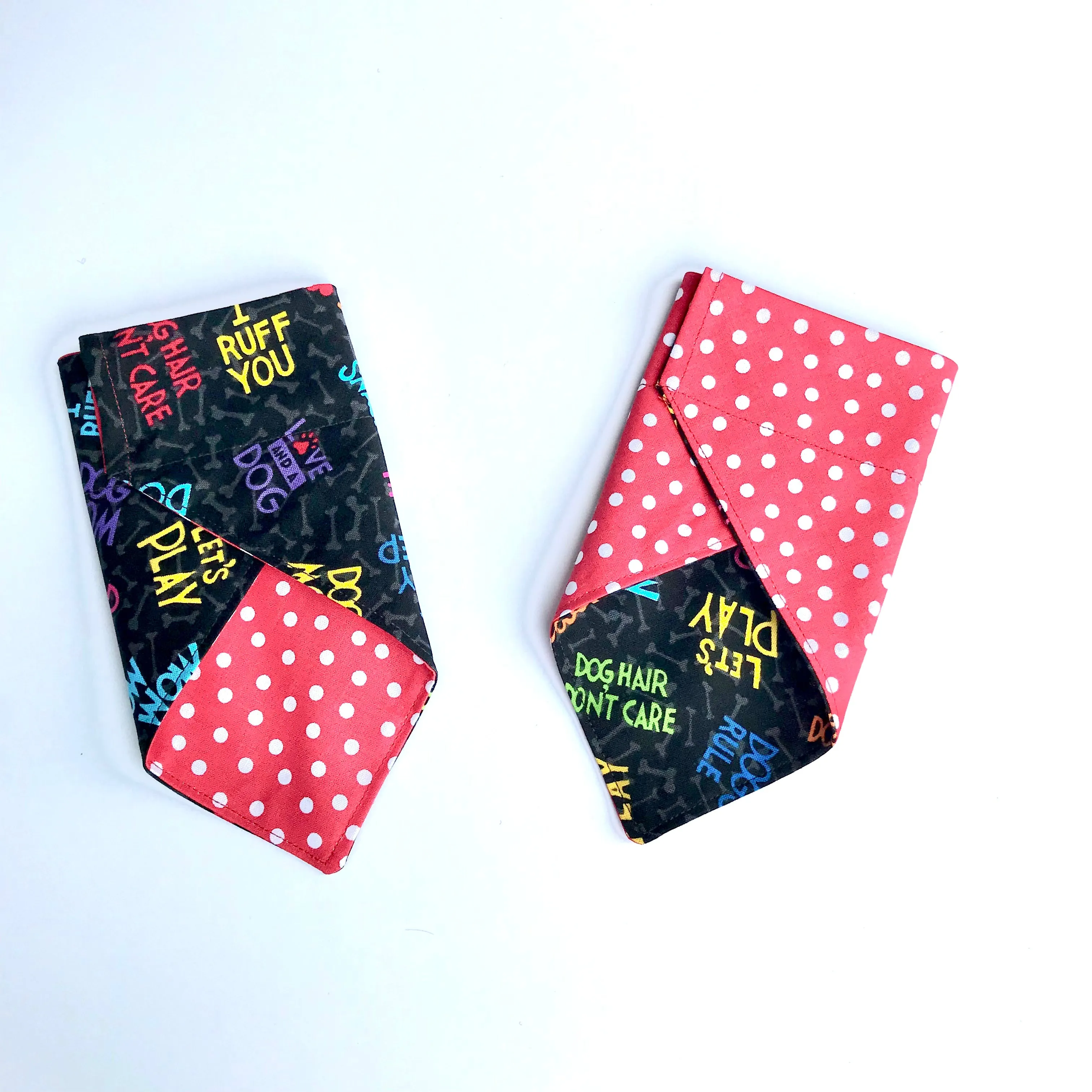 Dog Scarf - Dogs Rule/Red Dot