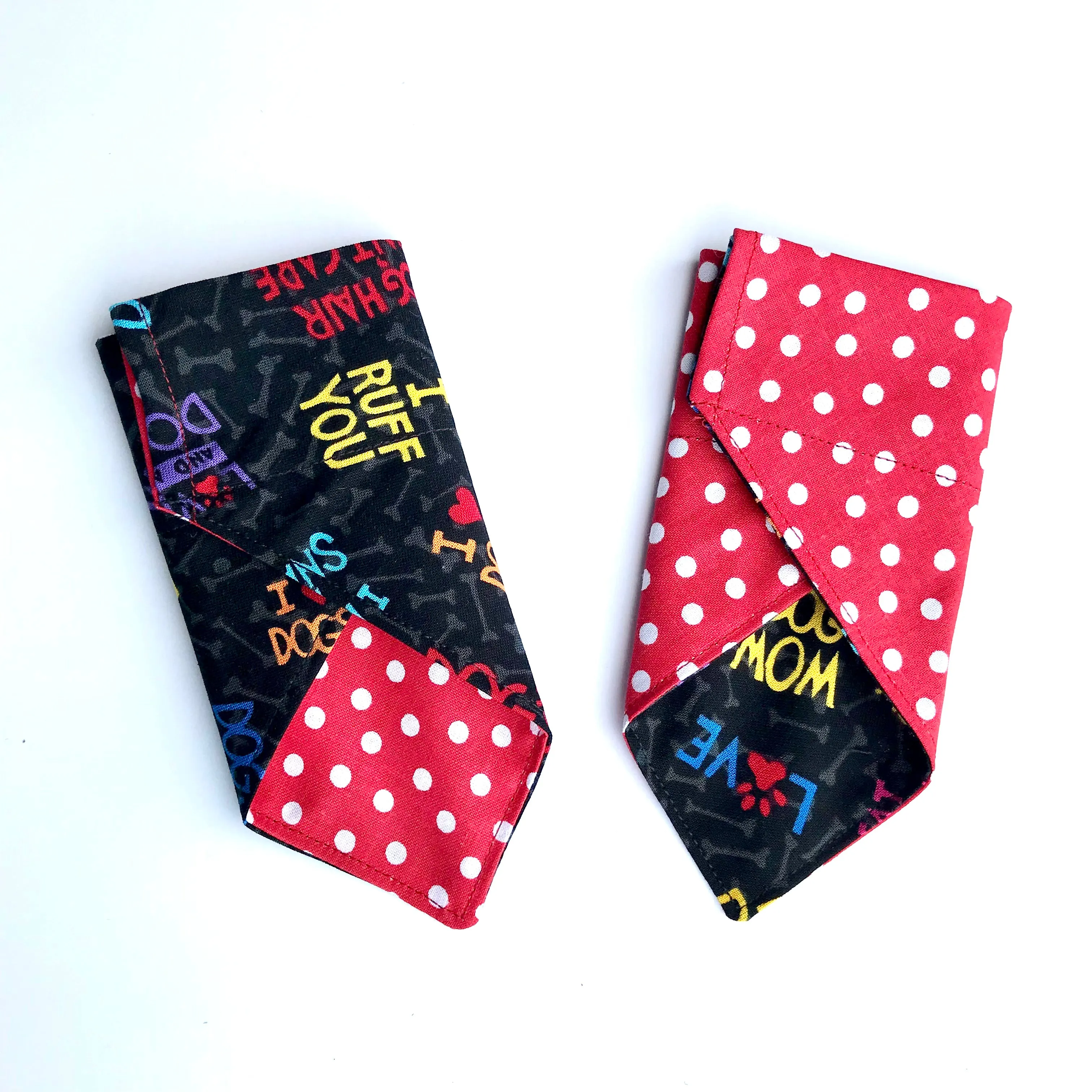 Dog Scarf - Dogs Rule/Red Dot