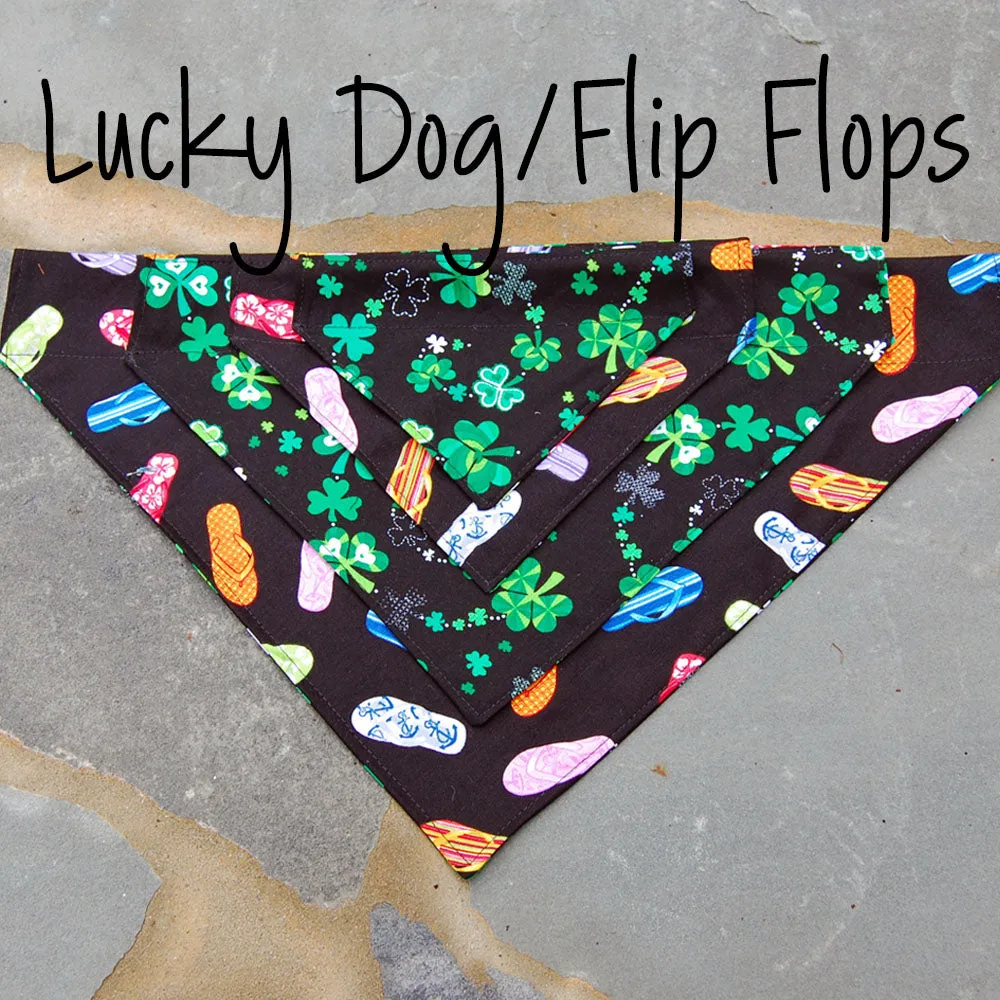 Dog Scarf - Flip Flop/Shamrock