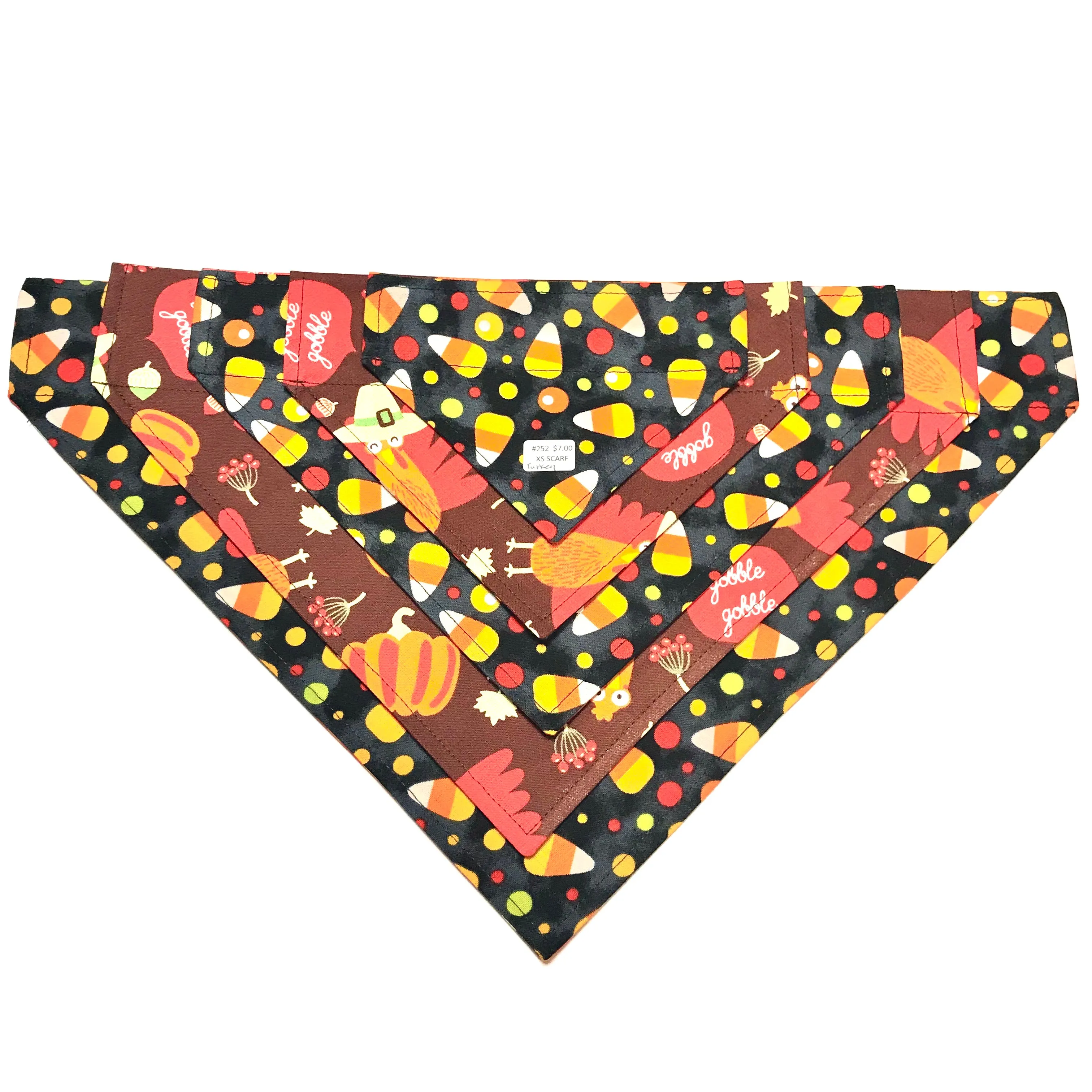 Dog Scarf - Turkey/Candy Corn