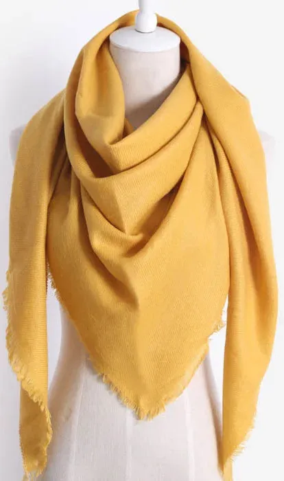 elvesmall New Fashion Winter Warm Triangle Scarf For Women Pashmina Shawl Cashmere Plaid Scarves Blanket Shawls Scarf Female Stole