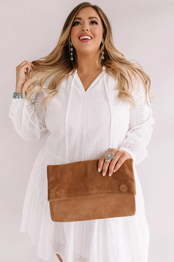 Excited For Paradise Eyelet Dress in White Curves
