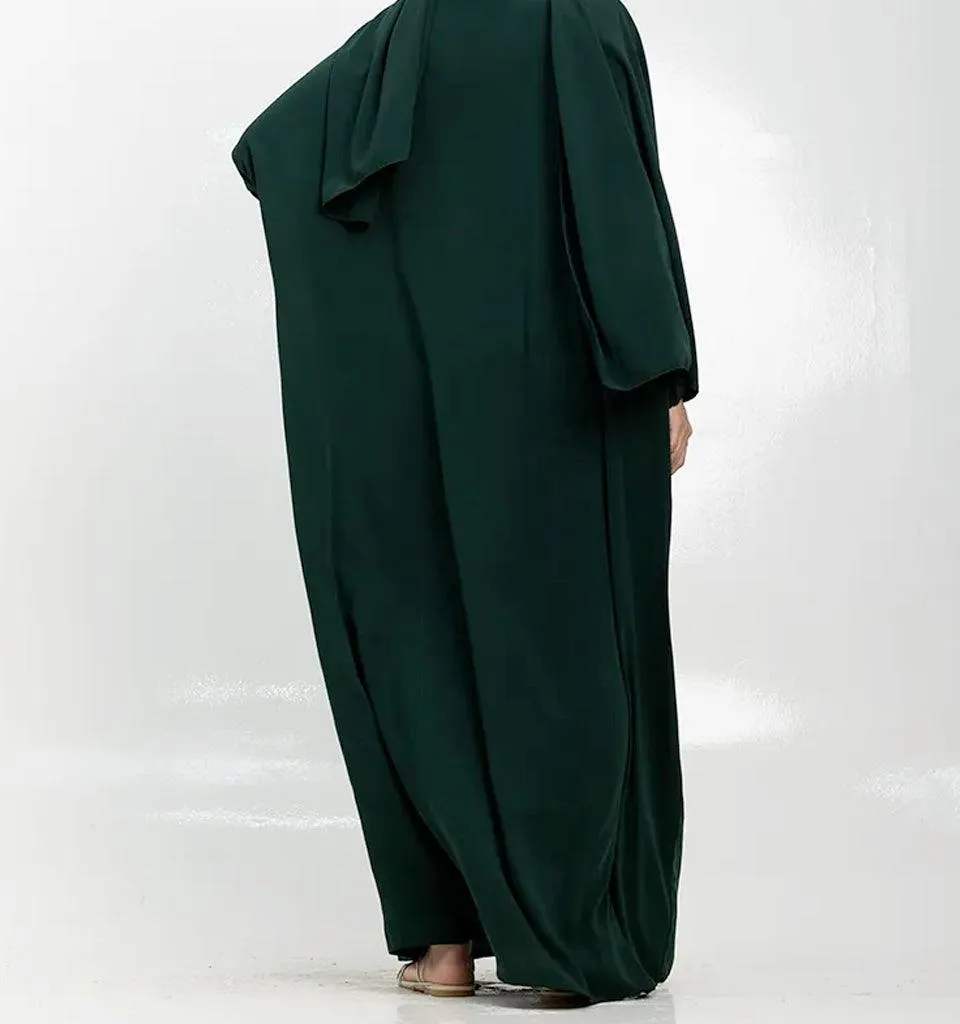 Green Instant Hijab Abaya
