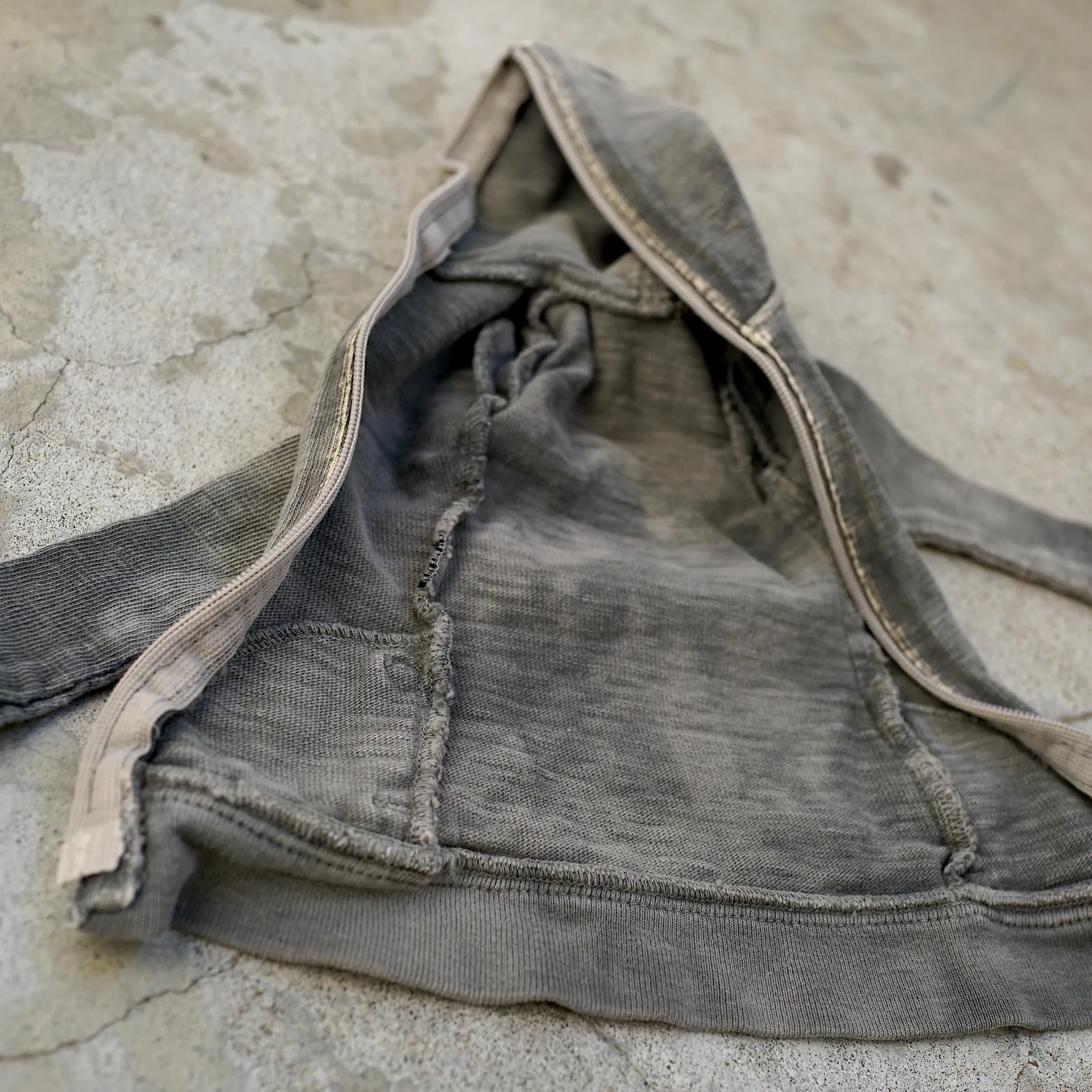 Hooded Zip Cardigan (Ash Gray)