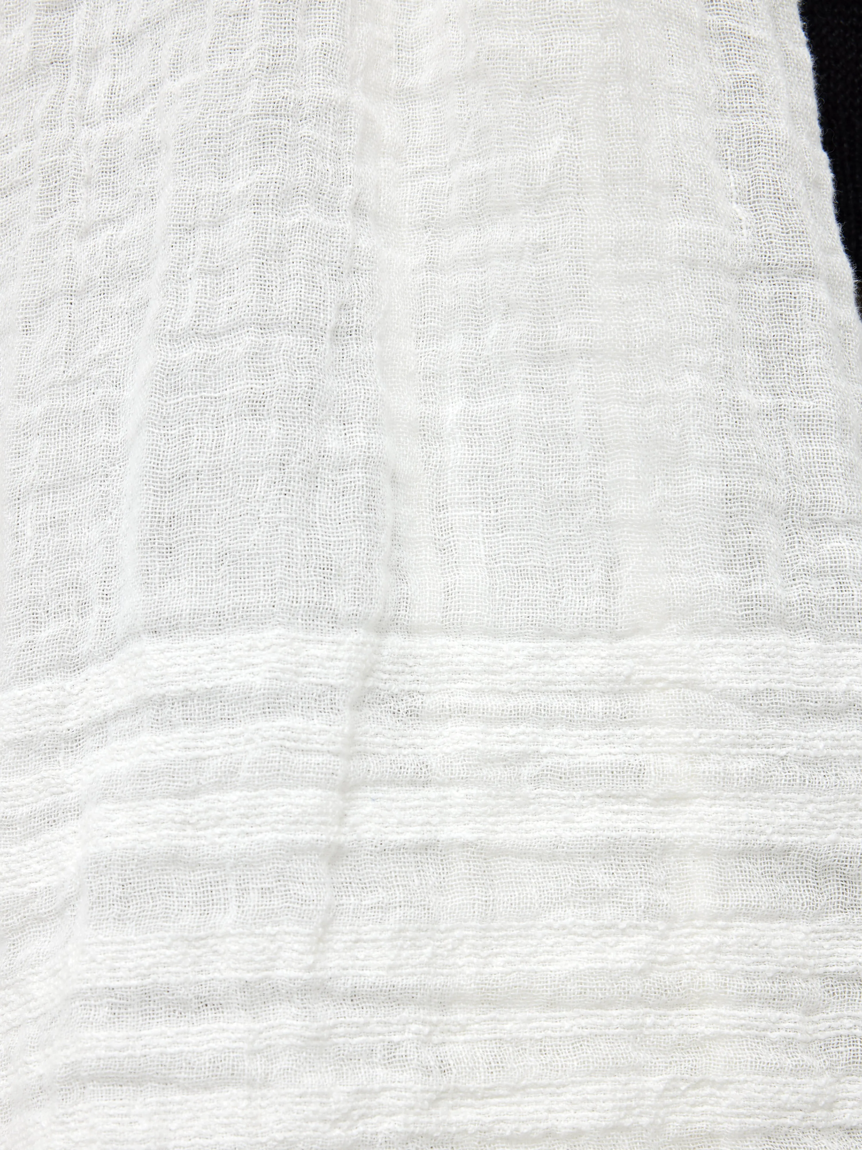 Linen Woven Scarf | White