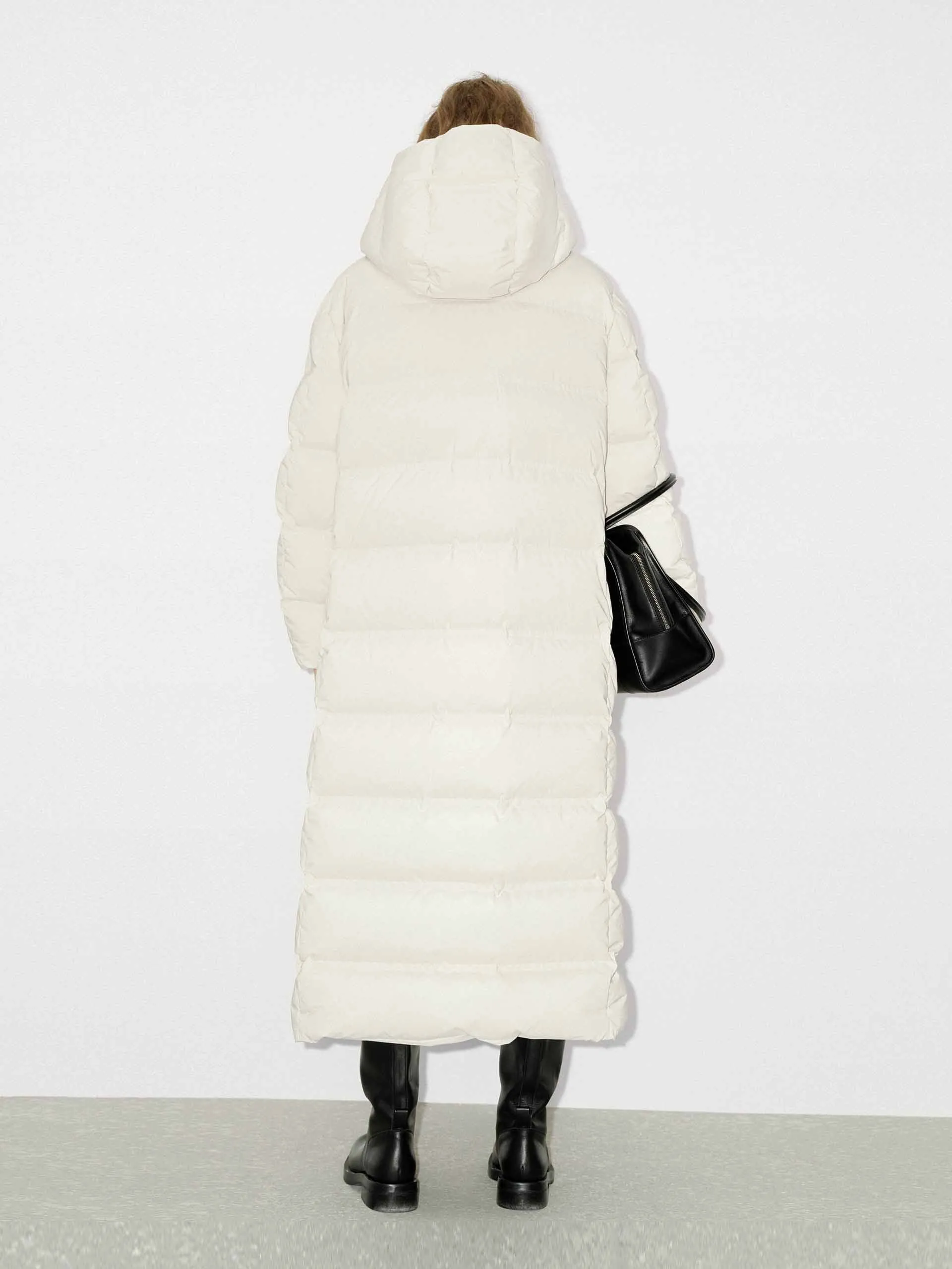 Long Line Hood Down Coat