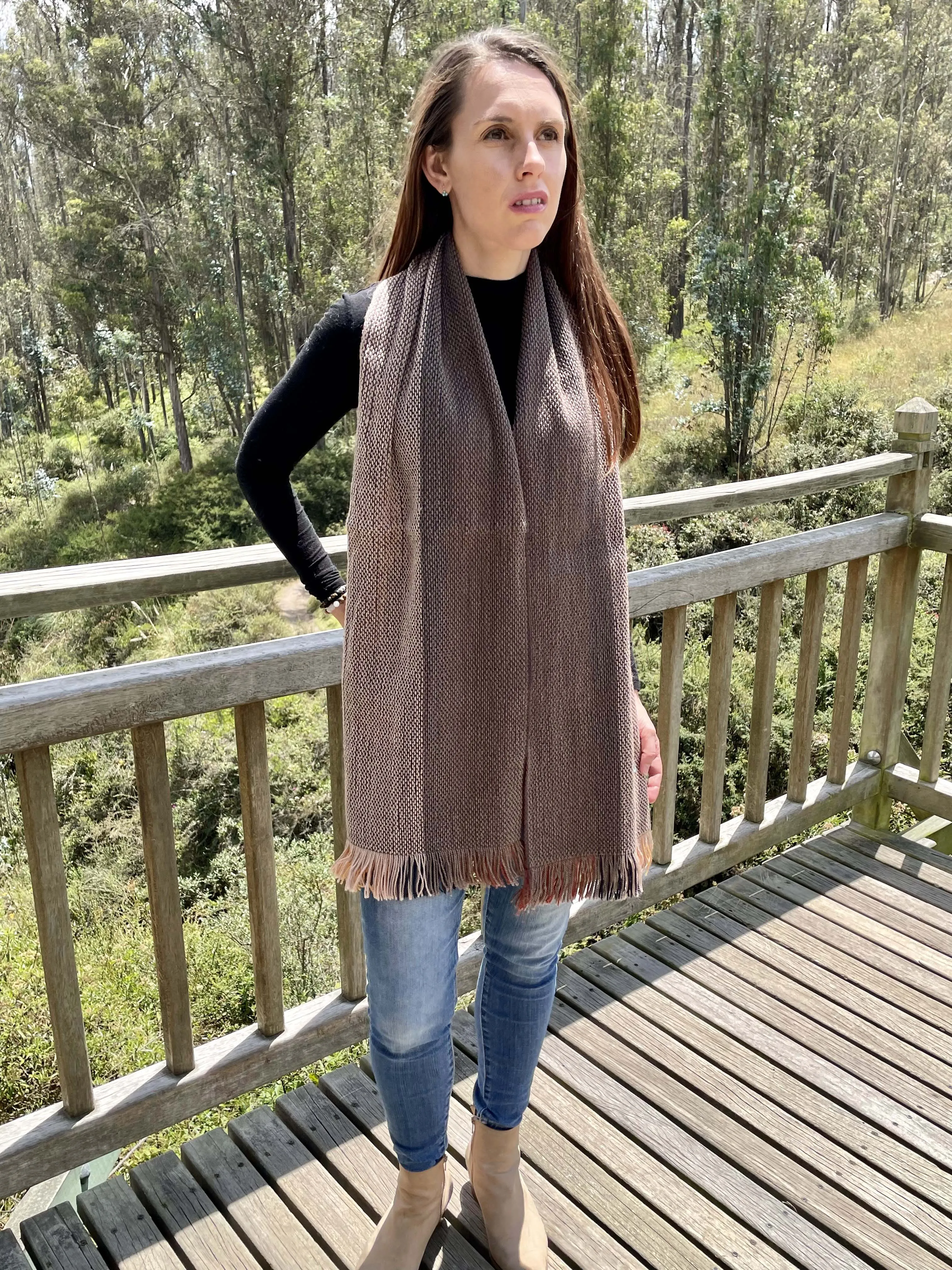 Luxury Reversible Artisan Wool Scarf