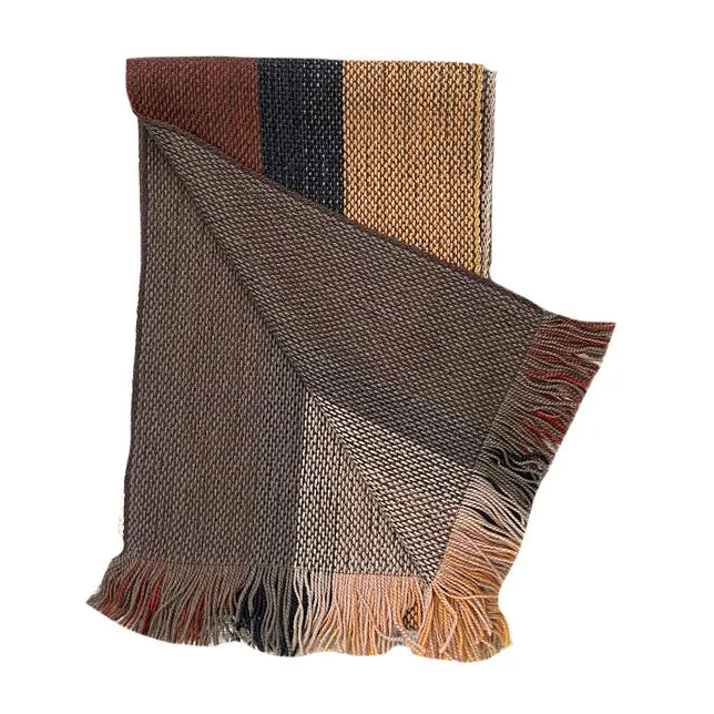 Luxury Reversible Artisan Wool Scarf