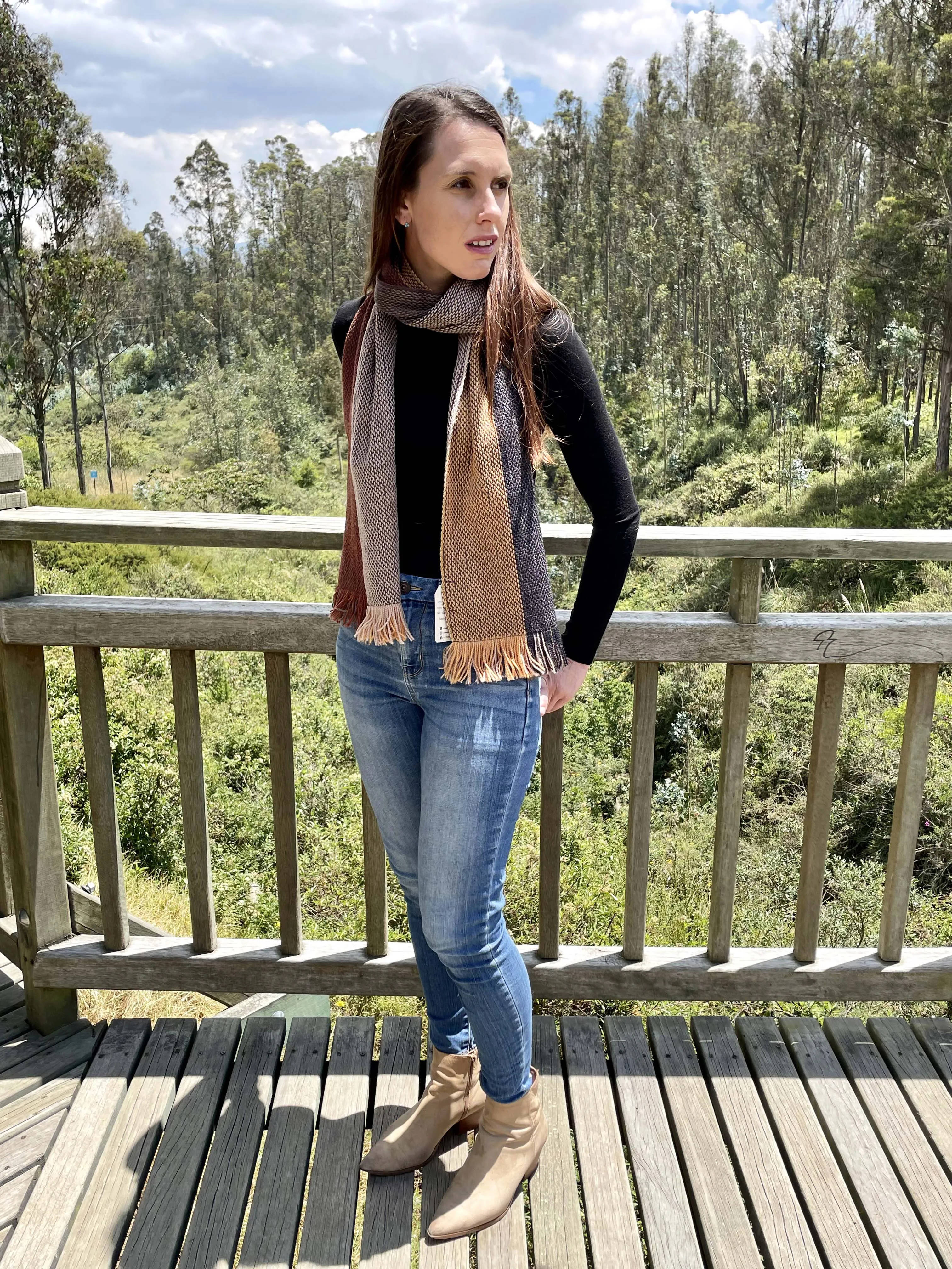 Luxury Reversible Artisan Wool Scarf