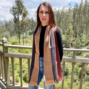 Luxury Reversible Artisan Wool Scarf