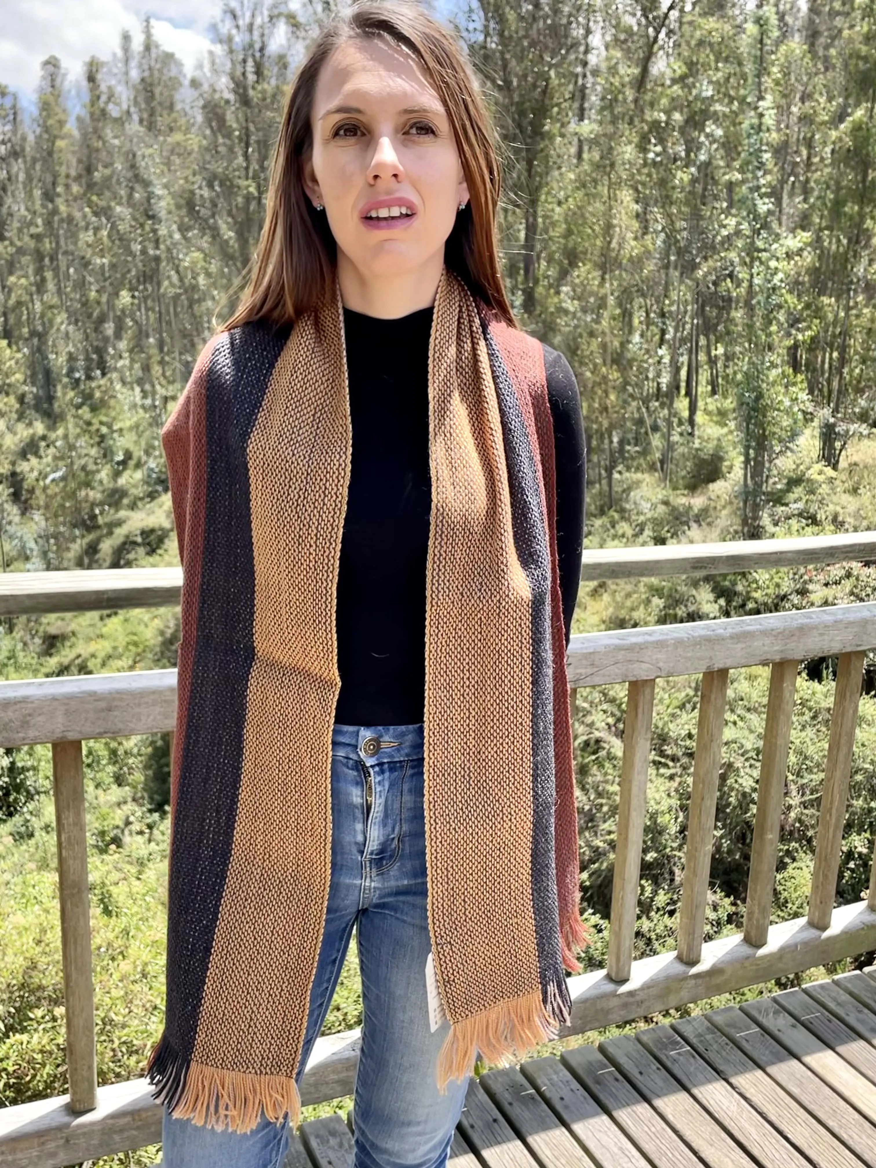 Luxury Reversible Artisan Wool Scarf