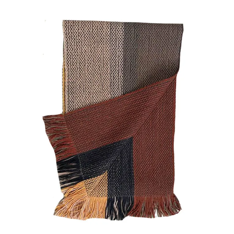 Luxury Reversible Artisan Wool Scarf