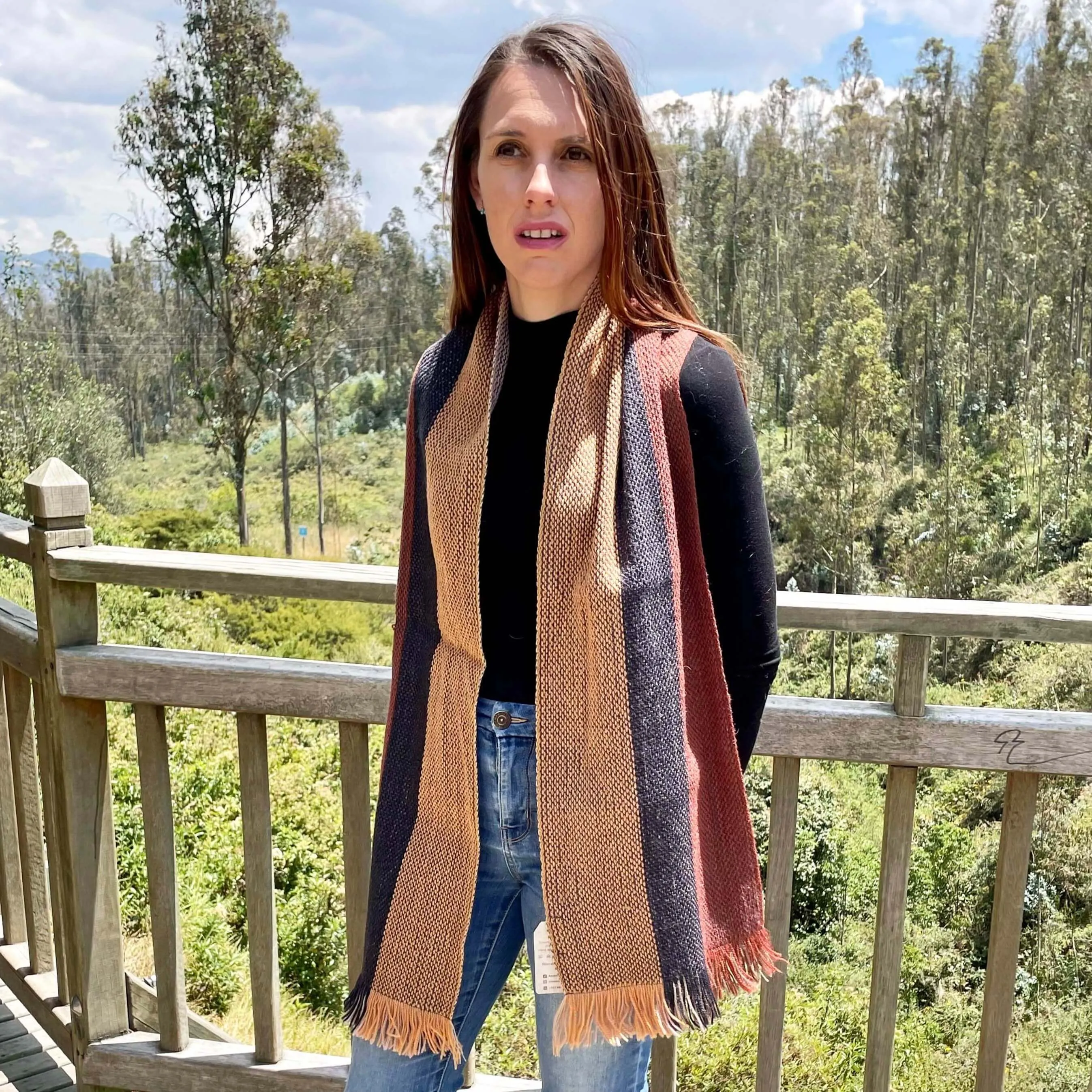 Luxury Reversible Artisan Wool Scarf