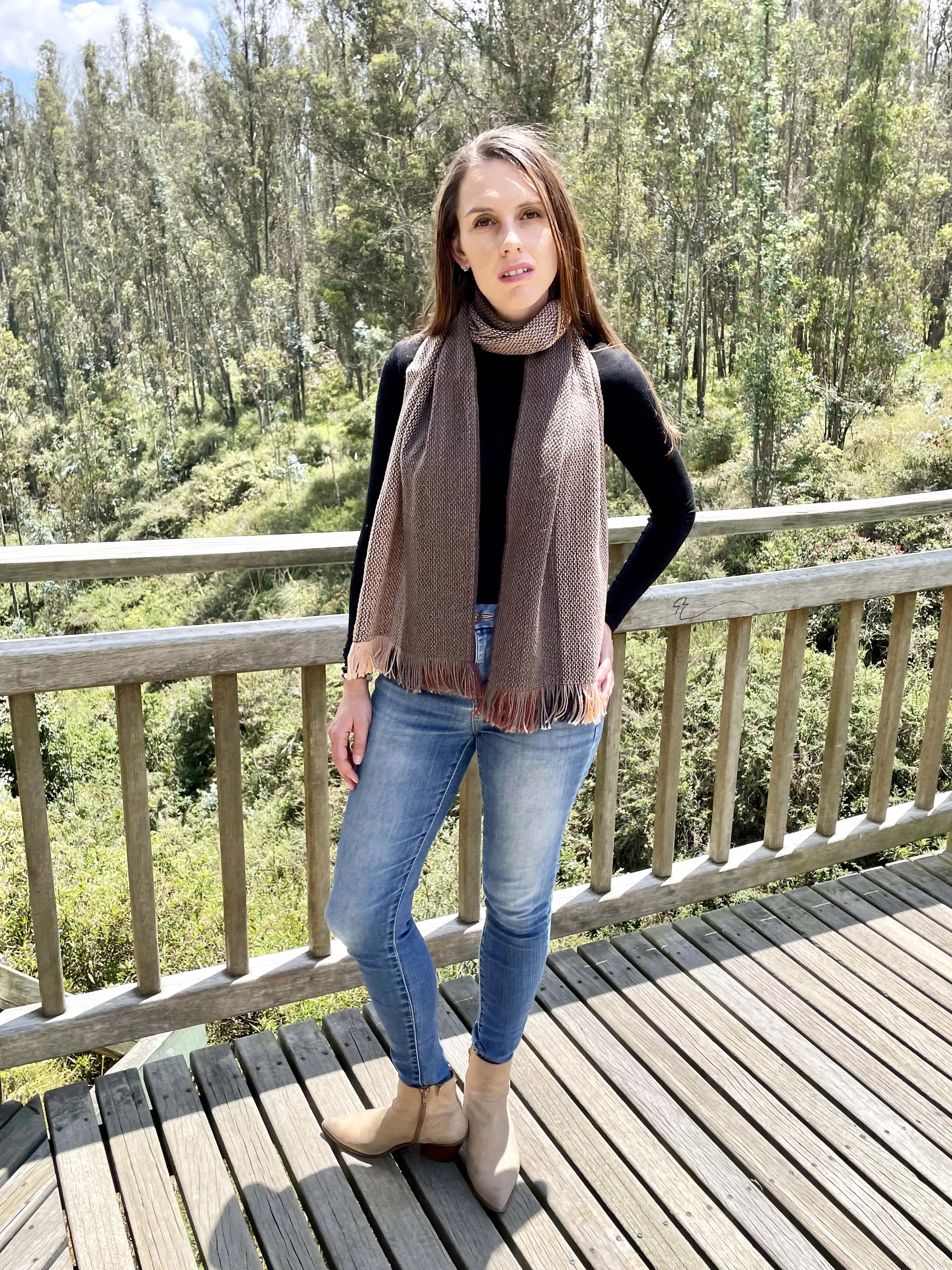 Luxury Reversible Artisan Wool Scarf