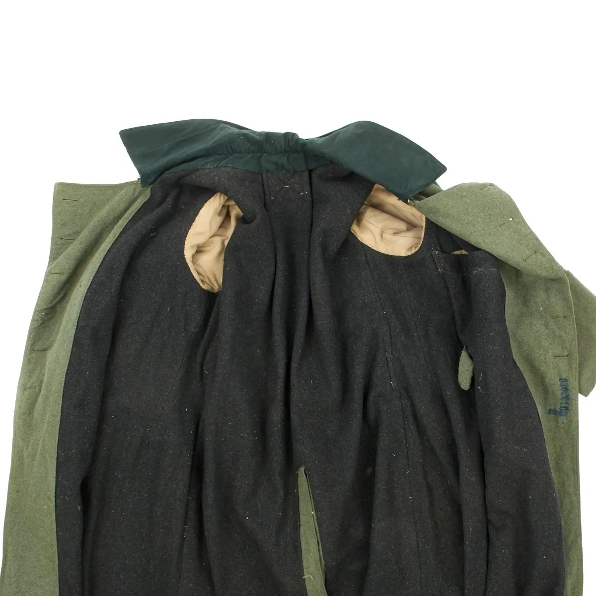 Original German WWII M36 Overcoat NCO 485th Infantry Regiment