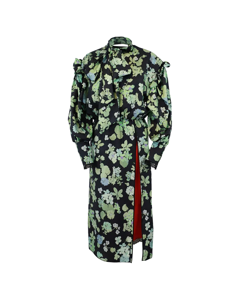 Puff Sleeve Floral Dress