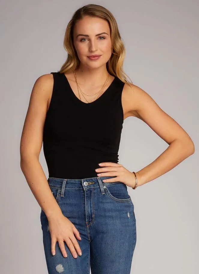 REVERSIBLE MAGENTA BAMBOO CAMISOLE