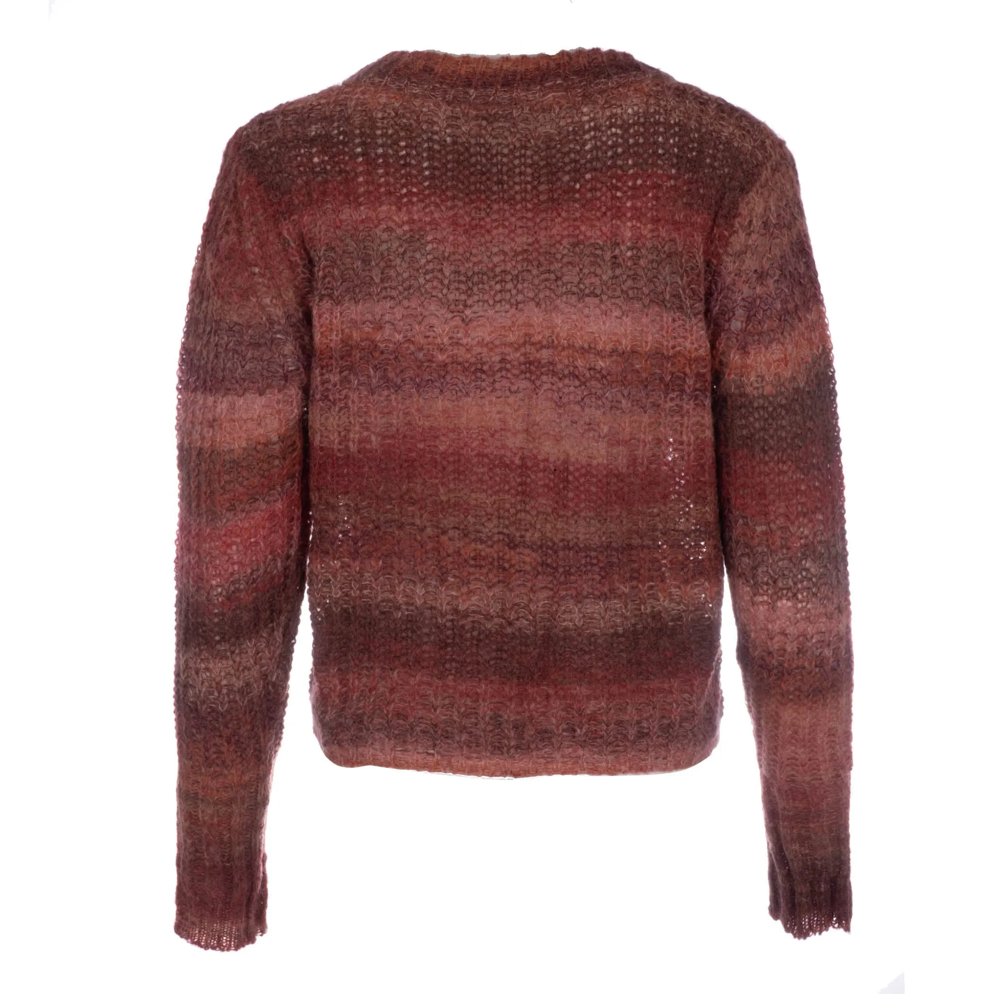 Rust Mohair V-Neck Pullover