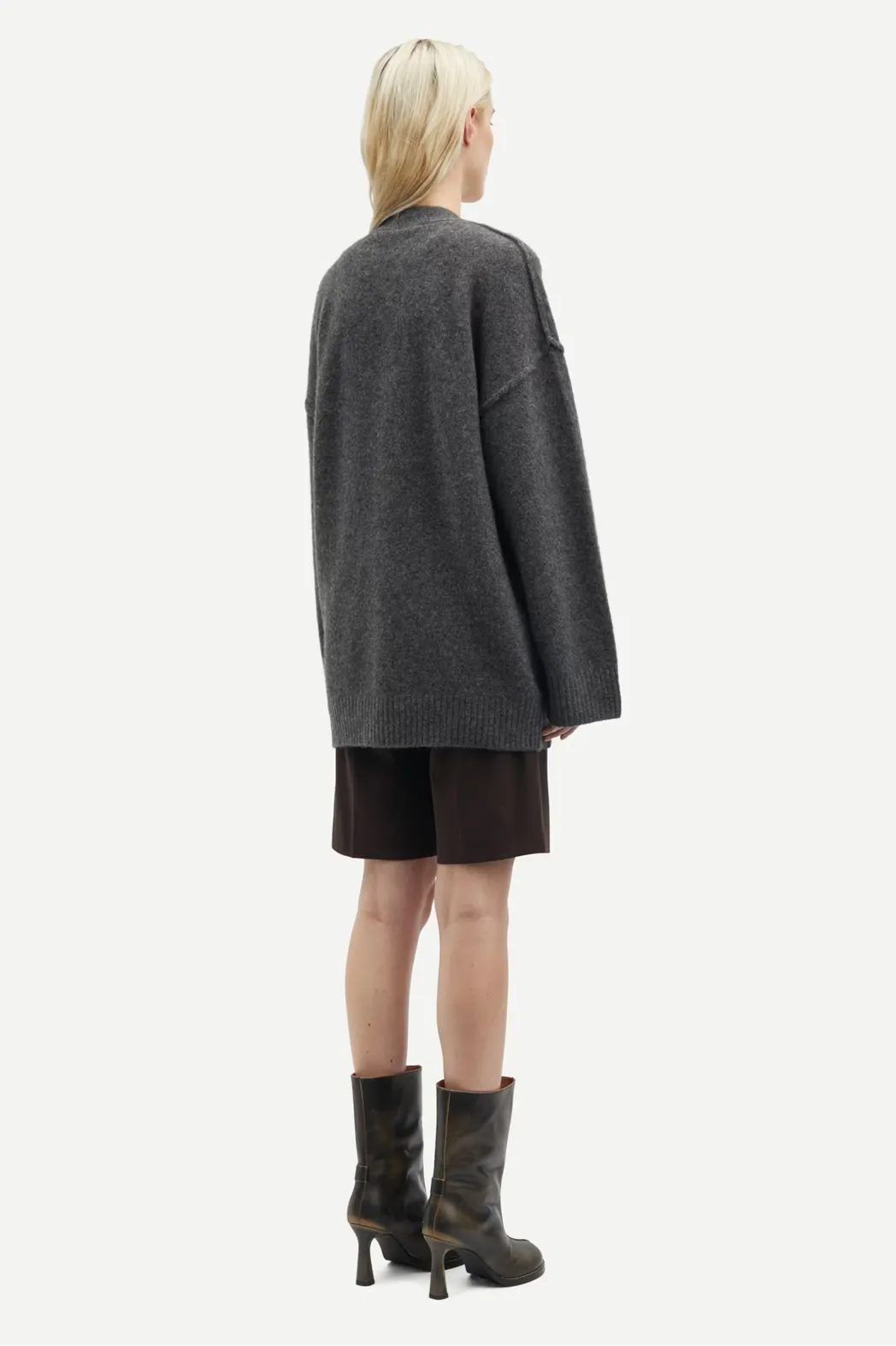 Saceleste Cardigan - Black Oyster