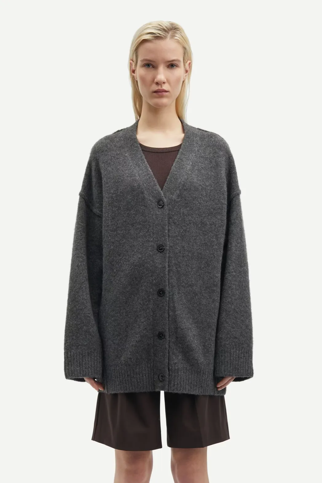 Saceleste Cardigan - Black Oyster